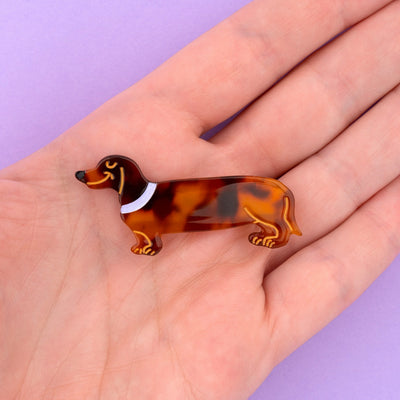 【Coucou Suzette】Dachshund Hair Clip ダックスフンドヘアクリップ（Sub Image-4） | Coucoubebe/ククベベ