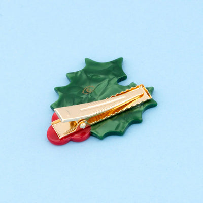 【Coucou Suzette】Holly Hair Clip ヒイラギヘアクリップ（Sub Image-2） | Coucoubebe/ククベベ