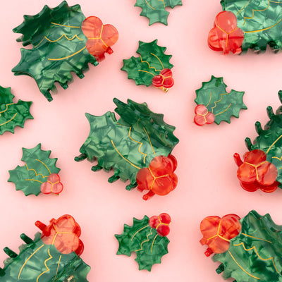 【Coucou Suzette】Holly Hair Clip ヒイラギヘアクリップ（Sub Image-7） | Coucoubebe/ククベベ