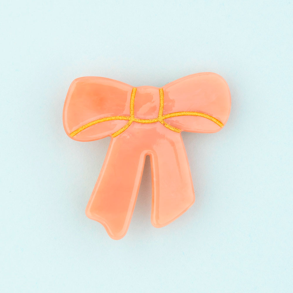 【Coucou Suzette】Pink Bow Hair Clip ピンクリボンヘアクリップ  | Coucoubebe/ククベベ