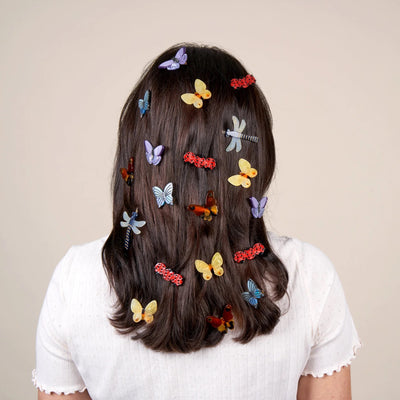 【Coucou Suzette】Blue Butterfly Hair Clip ブルーちょうちょヘアクリップ（Sub Image-7） | Coucoubebe/ククベベ