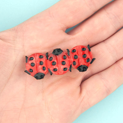【Coucou Suzette】Ladybug Hair Clip てんとう虫ヘアクリップ（Sub Image-3） | Coucoubebe/ククベベ
