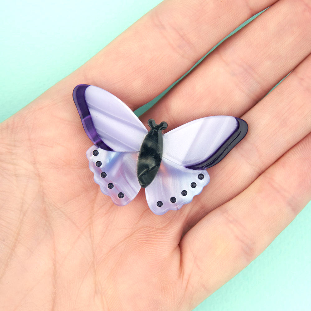 【Coucou Suzette】Purple Butterfly Hair Clip パープルちょうちょヘアクリップ  | Coucoubebe/ククベベ