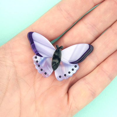【Coucou Suzette】Purple Butterfly Hair Clip パープルちょうちょヘアクリップ（Sub Image-3） | Coucoubebe/ククベベ