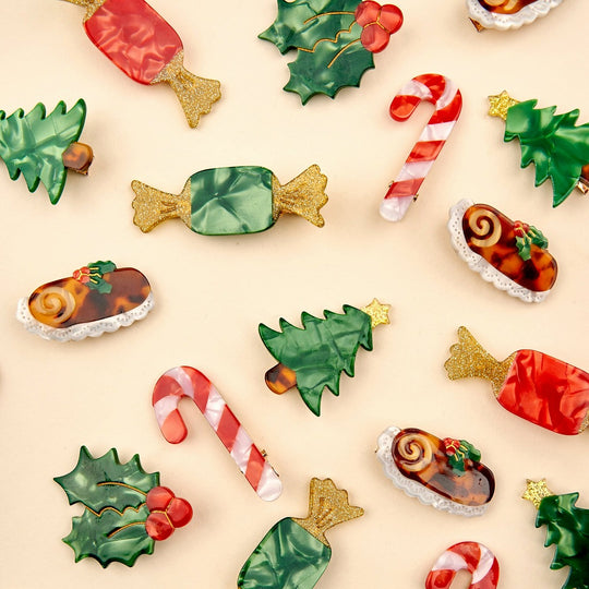 Coucou Suzette】Christmas Candies Hair Clip Set クリスマス