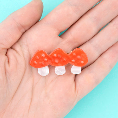 【Coucou Suzette】Mushroom Hair Clip キノコヘアクリップ（Sub Image-3） | Coucoubebe/ククベベ
