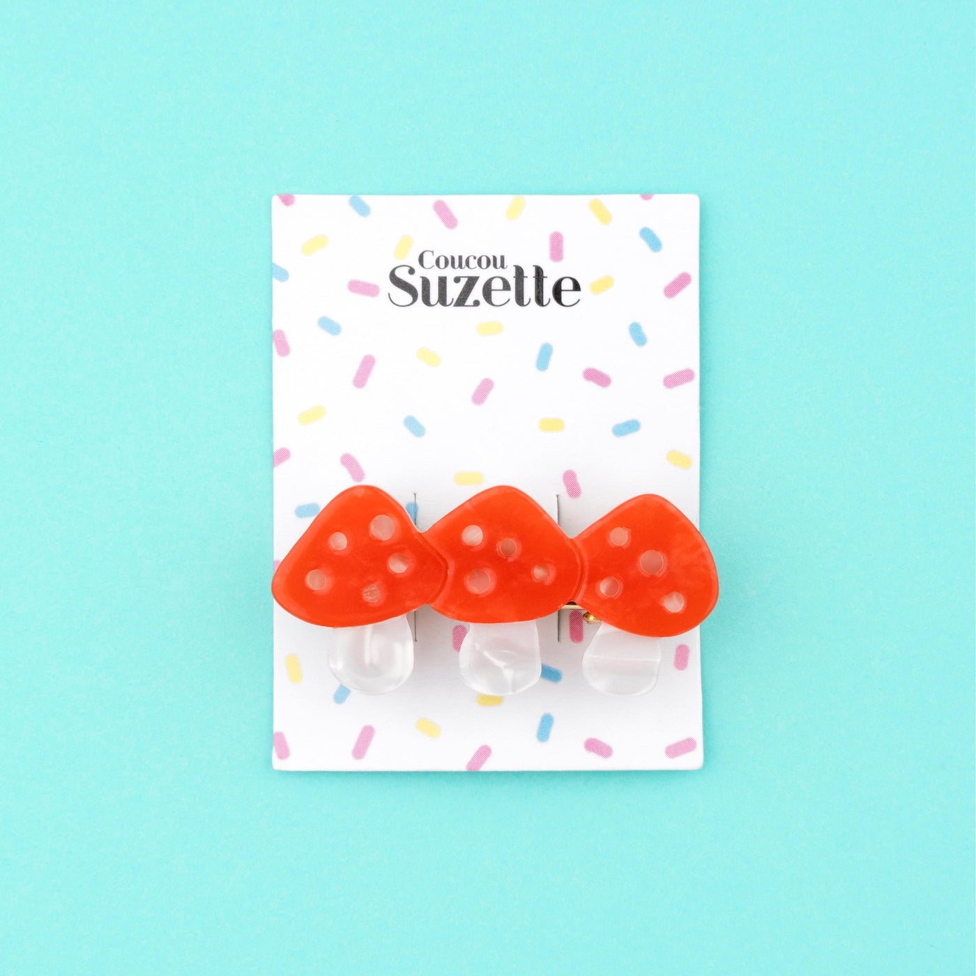 【Coucou Suzette】Mushroom Hair Clip キノコヘアクリップ  | Coucoubebe/ククベベ