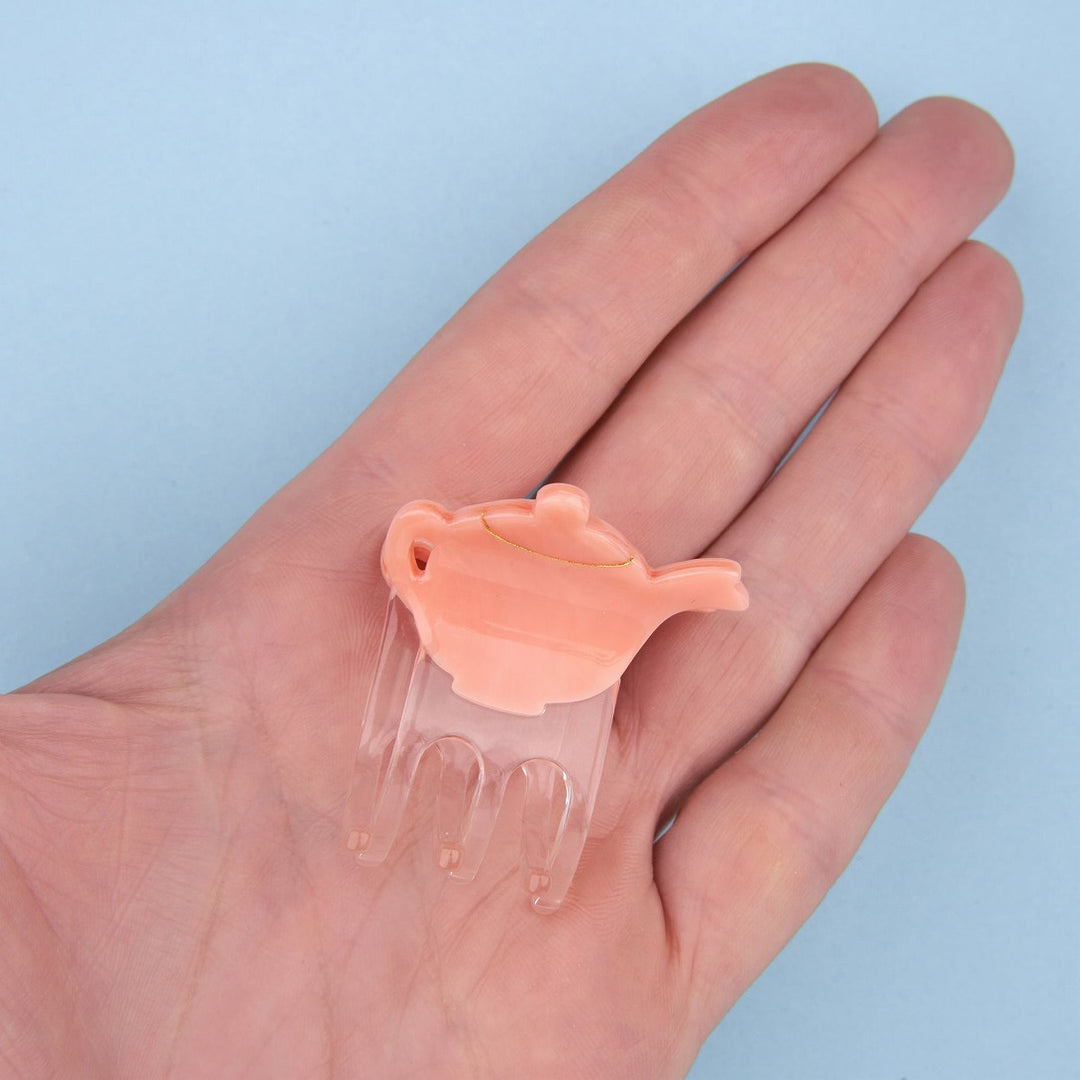 Coucou Suzette】Teapot Mini Hair Claw ティーポットミニヘア