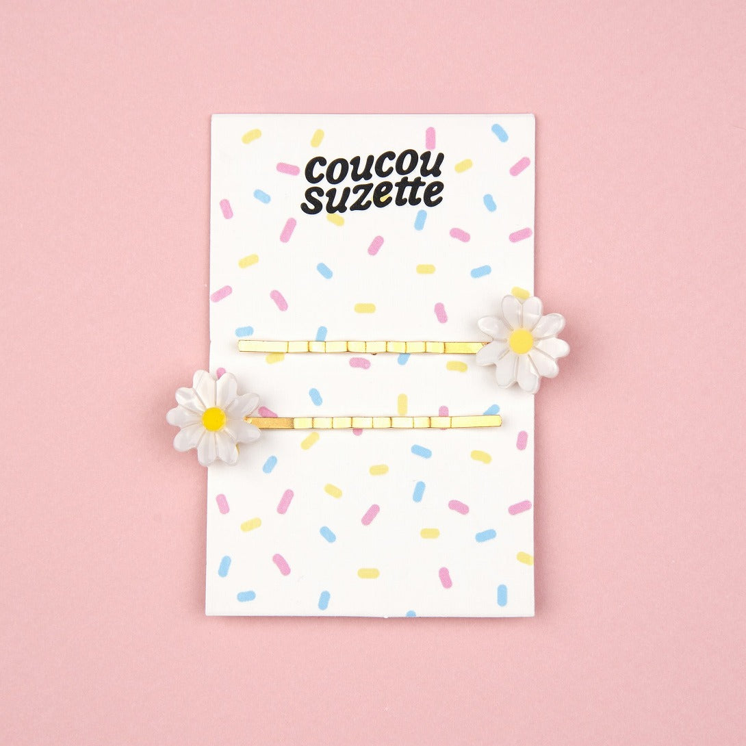 【Coucou Suzette】Daisy Bobby Pins デイジーヘアピン  | Coucoubebe/ククベベ