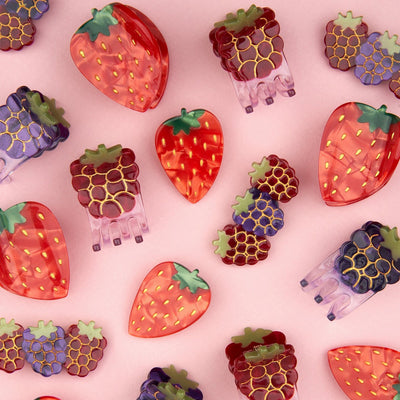 【Coucou Suzette】Strawberry Hair Clip ストロベリーヘアクリップ（Sub Image-8） | Coucoubebe/ククベベ