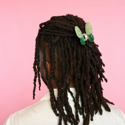 【Coucou Suzette】Green butterfly Hair Claw グリーンバタフライヘアクロー（Sub Image-5） | Coucoubebe/ククベベ