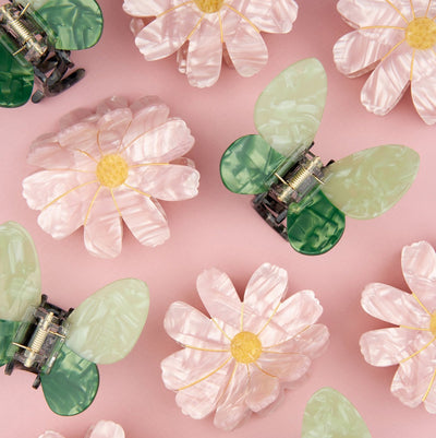 【Coucou Suzette】Green butterfly Hair Claw グリーンバタフライヘアクロー（Sub Image-8） | Coucoubebe/ククベベ