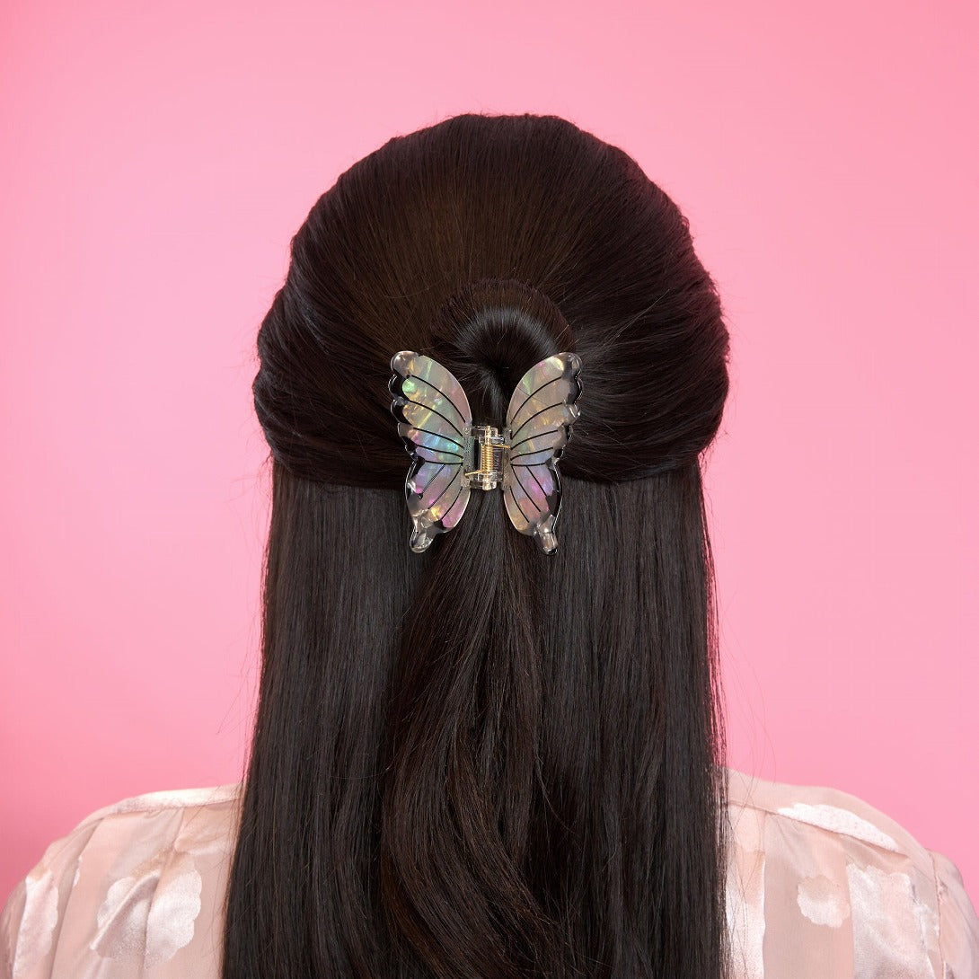【Coucou Suzette】White butterfly Hair Claw ホワイトバタフライヘアクロー  | Coucoubebe/ククベベ