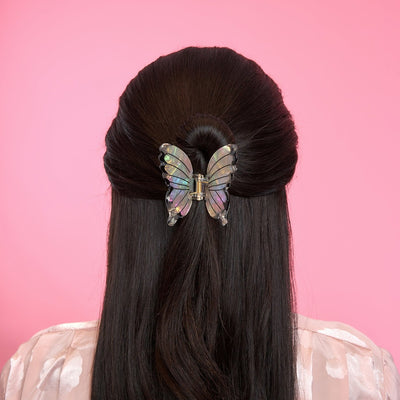 【Coucou Suzette】White butterfly Hair Claw ホワイトバタフライヘアクロー（Sub Image-5） | Coucoubebe/ククベベ