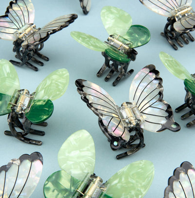 【Coucou Suzette】White butterfly Hair Claw ホワイトバタフライヘアクロー（Sub Image-8） | Coucoubebe/ククベベ