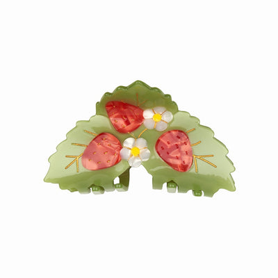 【Coucou Suzette】Strawberry Plant Hair Claw ストロベリープラントヘアクロー（Sub Image-2） | Coucoubebe/ククベベ