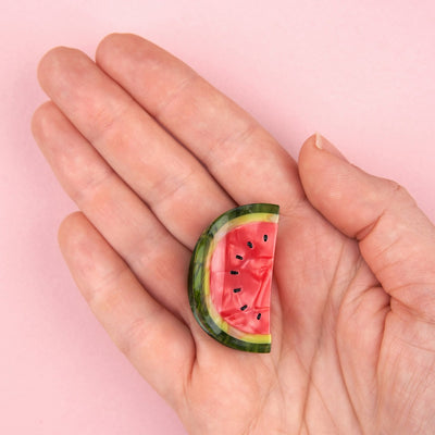 【Coucou Suzette】Watermelon Mini Hair Claw スイカミニヘアクロー（Sub Image-4） | Coucoubebe/ククベベ