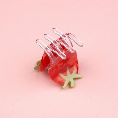【Coucou Suzette】Cherry Tomato Mini Hair Claw チェリートマトミニヘアクロー（Sub Image-3） | Coucoubebe/ククベベ