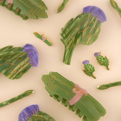 【Coucou Suzette】Asparagus Hair Clip アスパラガスヘアクリップ（Sub Image-8） | Coucoubebe/ククベベ