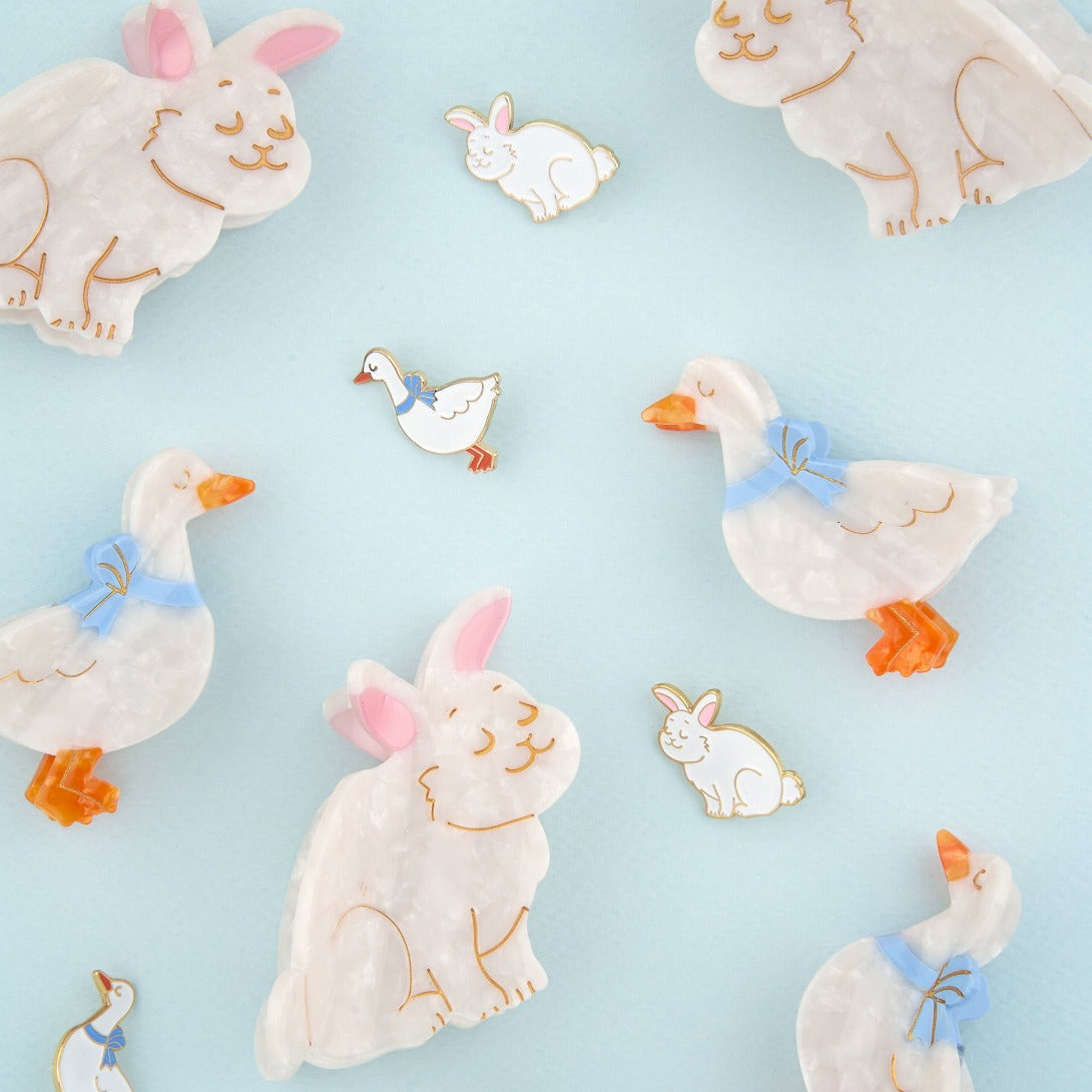 【Coucou Suzette】Goose Mini Hair Claw ガチョウミニヘアクロー  | Coucoubebe/ククベベ