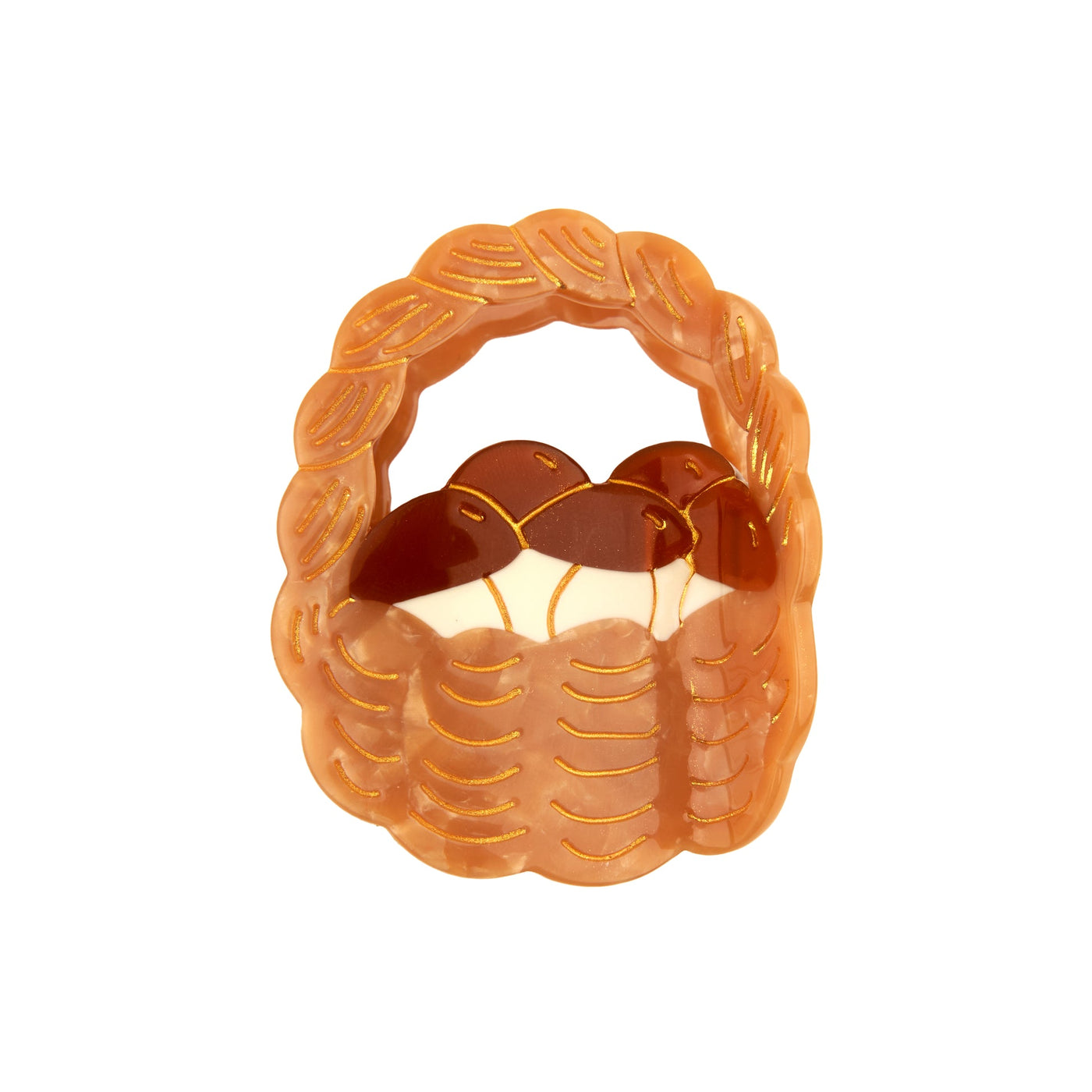 【Coucou Suzette】Mushroom Basket Hair Claw キノコバスケットヘアクロー  | Coucoubebe/ククベベ