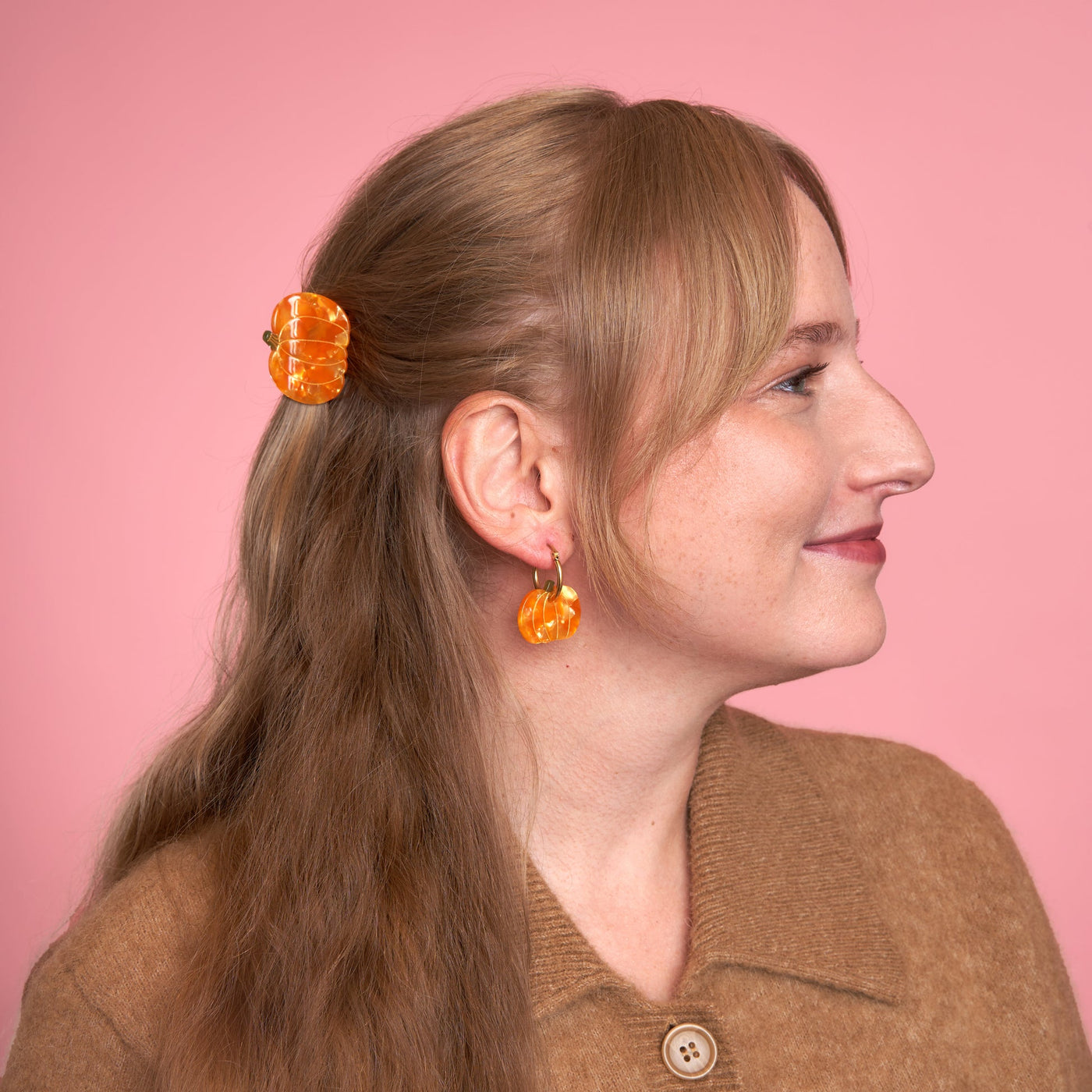 【Coucou Suzette】Pumpkin Mini Hair Claw かぼちゃミニヘアクロー  | Coucoubebe/ククベベ