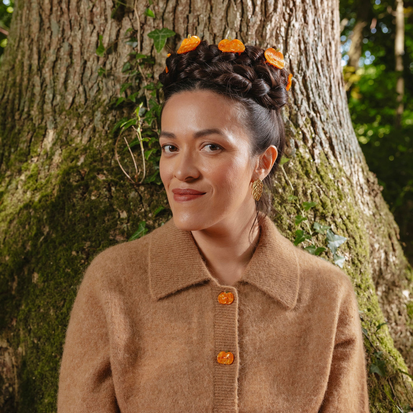 【Coucou Suzette】Pumpkin Mini Hair Claw かぼちゃミニヘアクロー  | Coucoubebe/ククベベ