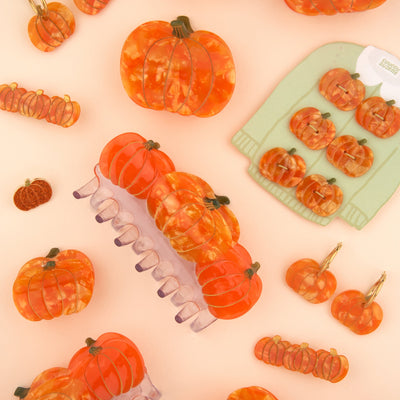 【Coucou Suzette】Pumpkin Large Hair Claw かぼちゃ大きいヘアクロー（Sub Image-7） | Coucoubebe/ククベベ