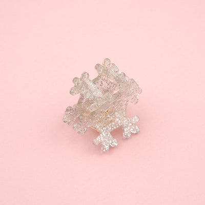 【Coucou Suzette】Snowflake Mini Hair Claw スノーフレークミニヘアクロー（Sub Image-3） | Coucoubebe/ククベベ