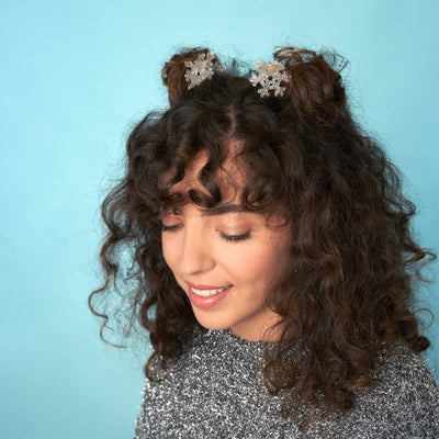 【Coucou Suzette】Snowflake Mini Hair Claw スノーフレークミニヘアクロー（Sub Image-5） | Coucoubebe/ククベベ
