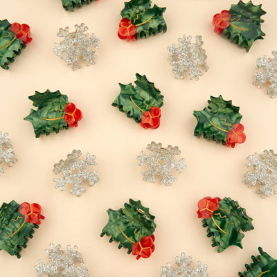 【Coucou Suzette】Snowflake Mini Hair Claw スノーフレークミニヘアクロー（Sub Image-7） | Coucoubebe/ククベベ