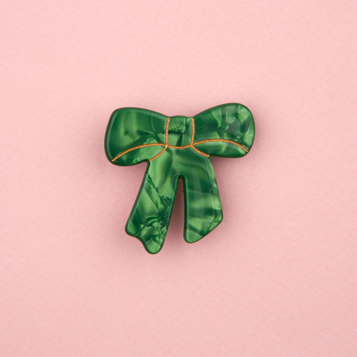 【Coucou Suzette】Green Ribbon Hair Clip グリーンリボンヘアクリップ  | Coucoubebe/ククベベ