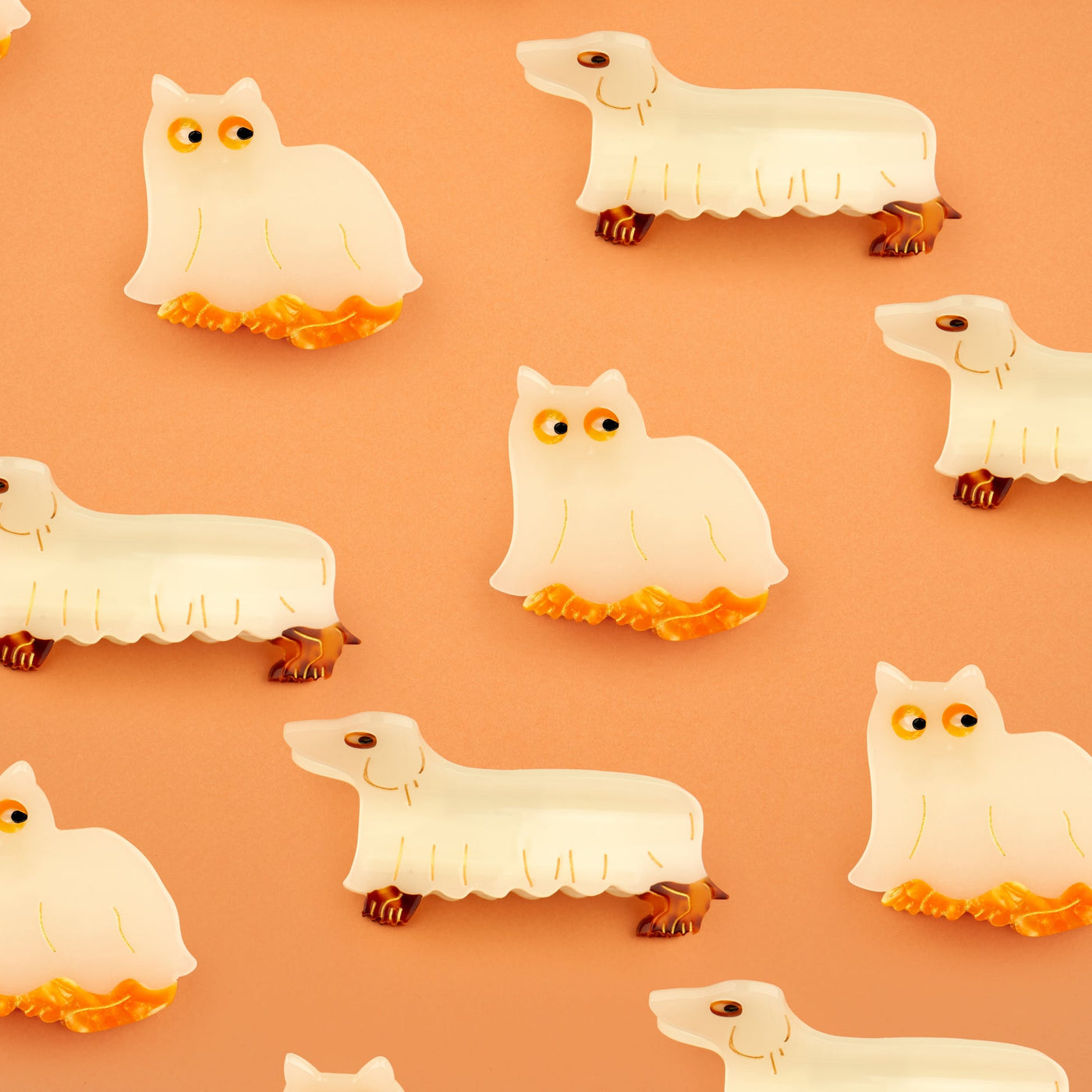 【Coucou Suzette】Ghost Dachshund Hair Claw ゴーストダックスフントヘアクロー  | Coucoubebe/ククベベ