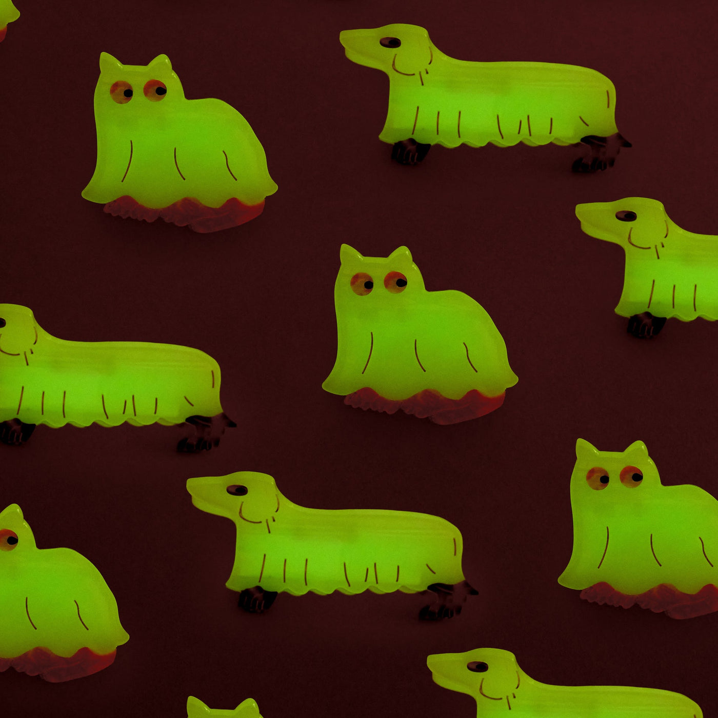 【Coucou Suzette】Ghost Dachshund Hair Claw ゴーストダックスフントヘアクロー  | Coucoubebe/ククベベ