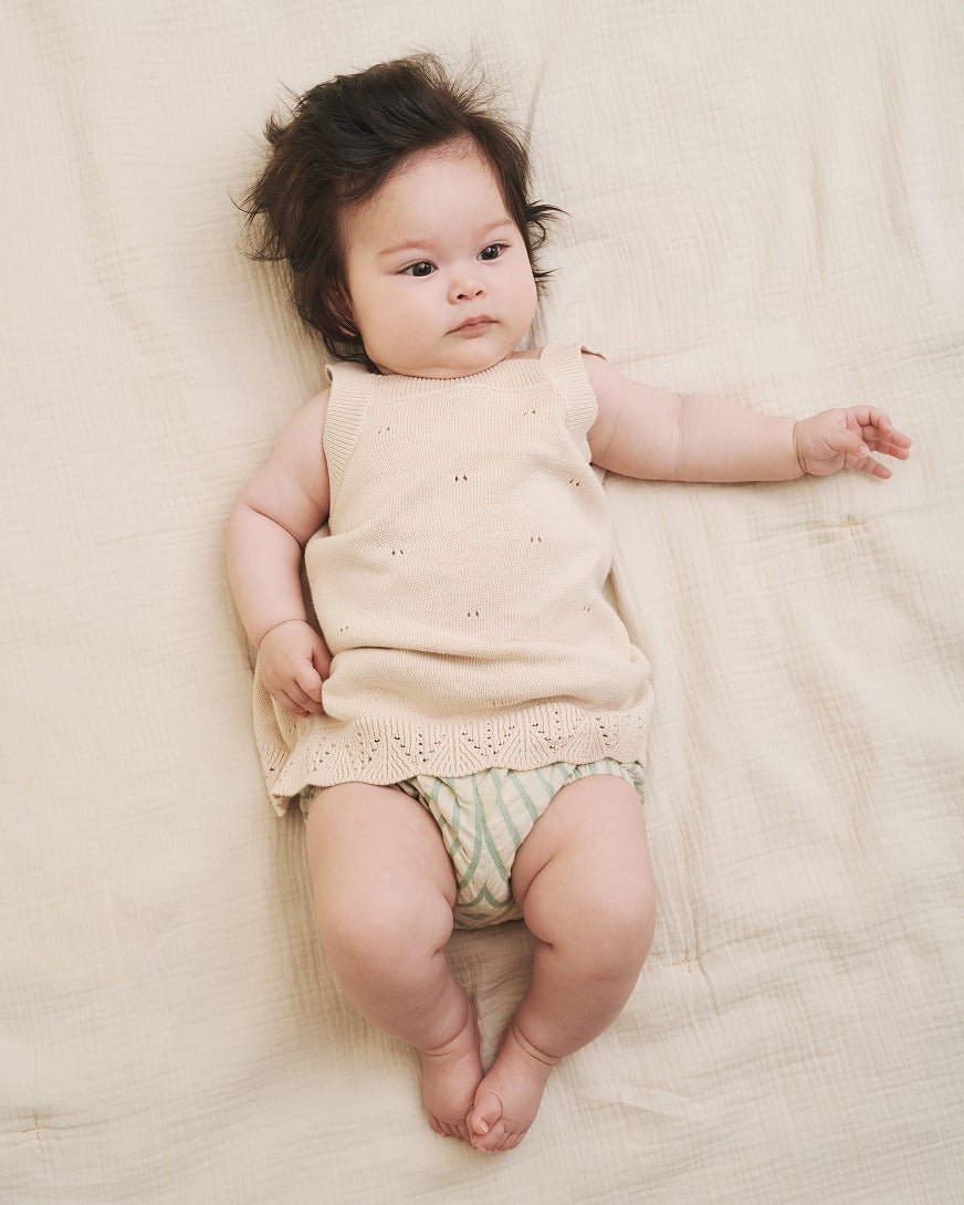 【garbo&friends】【30%OFF】Stripe Emerald Bloomers ブルマ 2-6m,6-12m  | Coucoubebe/ククベベ