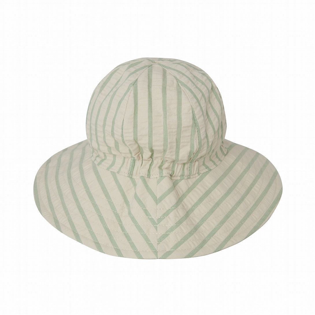【garbo&friends】【30%OFF】Stripe Emerald Sun Hat サンハット 6-12m  | Coucoubebe/ククベベ