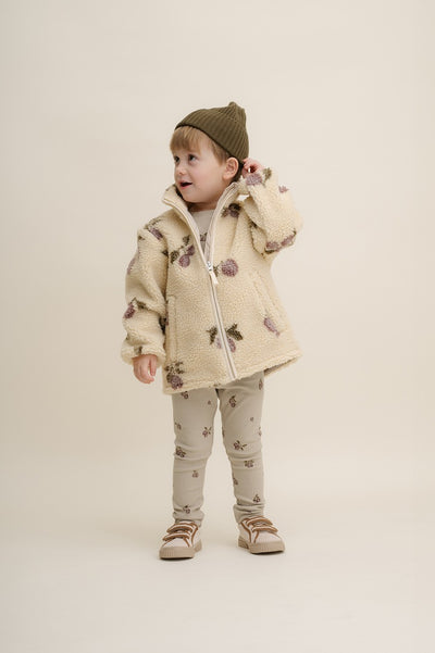 【garbo&friends】Prune Beige Pile Jacket ジャケット 1-2y,3-4y,5-6y（Sub Image-3） | Coucoubebe/ククベベ