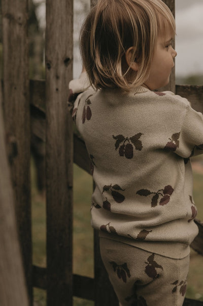 【garbo&friends】Prune Beige Knitted Cardigan Baby カーディガン 2-6m,6-12m,1-2y（Sub Image-6） | Coucoubebe/ククベベ