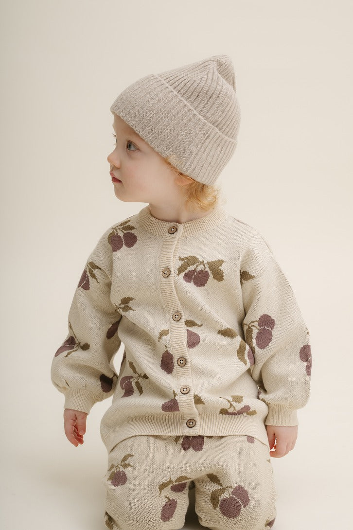 【garbo&friends】Prune Beige Knitted Cardigan Baby カーディガン 2-6m,6-12m,1-2y  | Coucoubebe/ククベベ