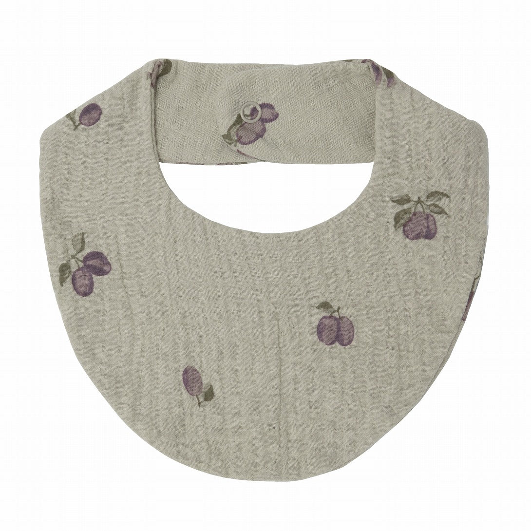 【garbo&friends】Prune Green Muslin Bib モスリンビブ  | Coucoubebe/ククベベ