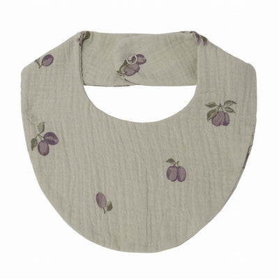 【garbo&friends】Prune Green Muslin Bib モスリンビブ（Sub Image-1） | Coucoubebe/ククベベ