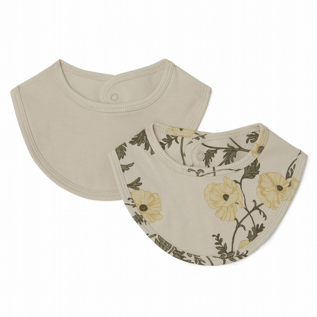 【garbo&friends】Flos Beige Jersey Bib 2pcs ビブ2枚セット  | Coucoubebe/ククベベ