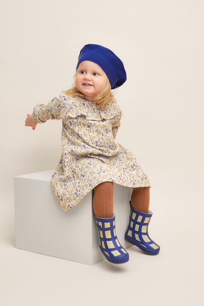 【garbo&friends】【40%OFF】Knitted Berret Cobalt  ベレー帽 6-18m,1-4y（Sub Image-3） | Coucoubebe/ククベベ