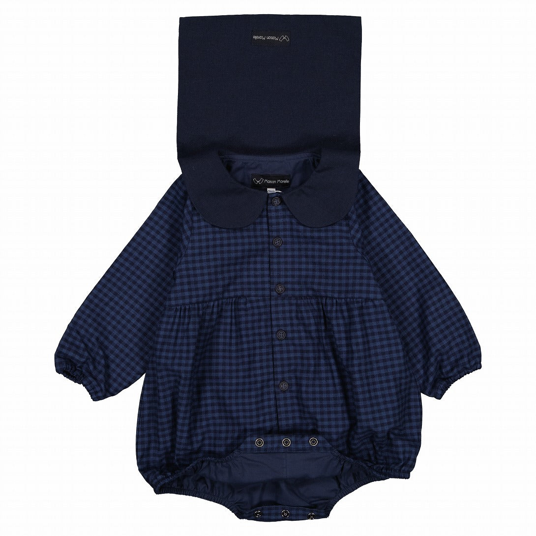 【Maison Marelle】Romper BAC blue ロンパース 12m  | Coucoubebe/ククベベ