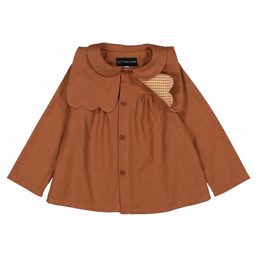 【Maison Marelle】Blouse GRENELLE terracota ブラウス 12m,18m,24m,36m  | Coucoubebe/ククベベ