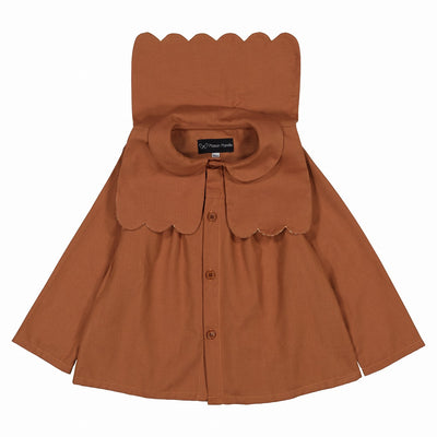 【Maison Marelle】Blouse GRENELLE terracota ブラウス 12m,18m,24m,36m（Sub Image-3） | Coucoubebe/ククベベ