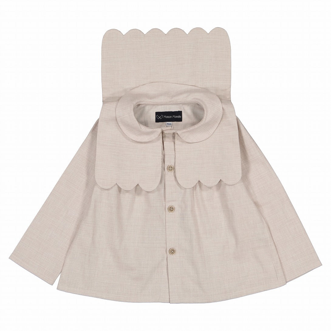 【Maison Marelle】【予約】Blouse GRENELLE sand ブラウス 18m,24m,3y,4y,5y,6y,8y  | Coucoubebe/ククベベ