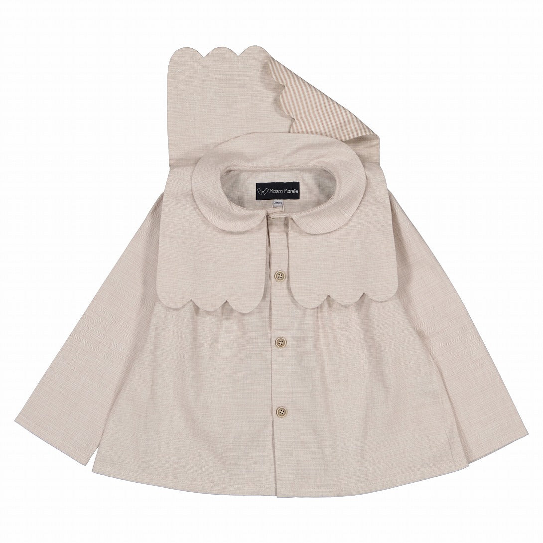 【Maison Marelle】【予約】Blouse GRENELLE sand ブラウス 18m,24m,3y,4y,5y,6y,8y  | Coucoubebe/ククベベ