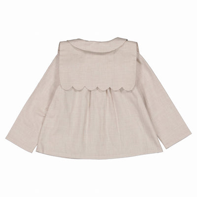 【Maison Marelle】Blouse GRENELLE sand ブラウス 12m,18m,24m,36m（Sub Image-5） | Coucoubebe/ククベベ