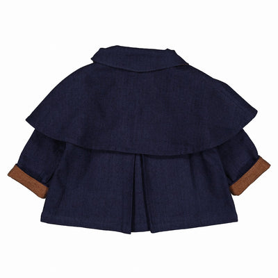 【Maison Marelle】Jacket with AMOVIBLE cape SHERLOCK ジャケット 12m,18m,24m,36m,4y（Sub Image-5） | Coucoubebe/ククベベ